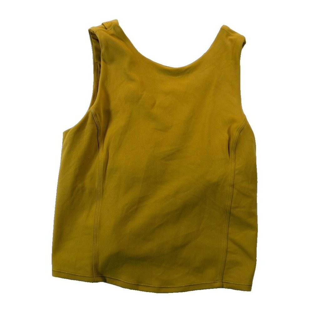 Lululemon Nulu Twist-Back Yoga Tank Size 4 Auric Gold C/D Cup
